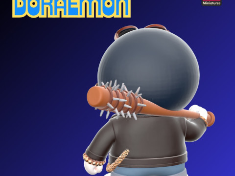Doraemon Urban Cat of the Future STL File for 3D Printing Inspired Character Design 3D-printmodel
