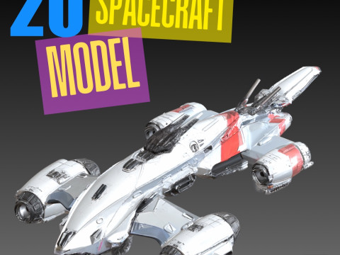20 Unique Spacecraft Models STL File Collection for 3D Printing Modèles 3D en vedette
