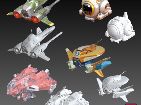 20 Unique Spacecraft Models STL File Collection for 3D Printing 3D Print Model