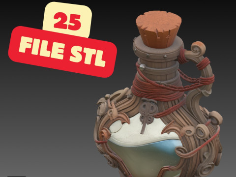 STL Files Collection Welcome to the Middle Ages Medieval Props Pack 25 Detailed Models for 3D P 3Dプリントモデル