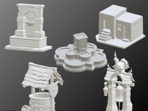 STL Files Collection Welcome to the Middle Ages Medieval Props Pack 25 Detailed Models for 3D P 3D Print Model