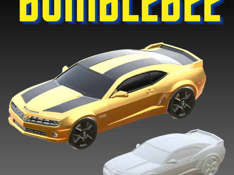 STL File Bumblebee Autobot Chibi Style Transformed Car Version Double Pack for 3D Printing 3D Print Model