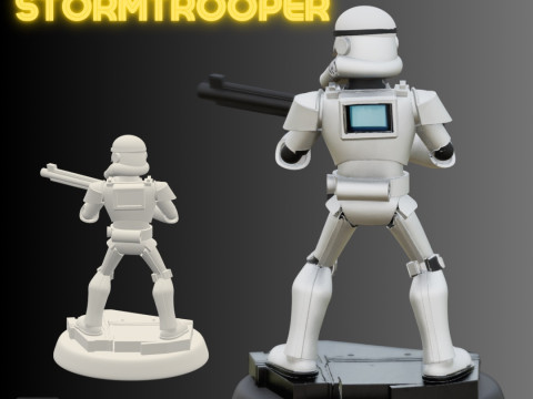 STL File Stormtrooper FanArt Figure Inspired from the Star Wars Universe Modèles 3D en vedette