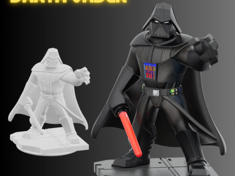 STL File Dark Lord Comic Style FanArt Inspired 3D Printable Model Modello di stampa 3D