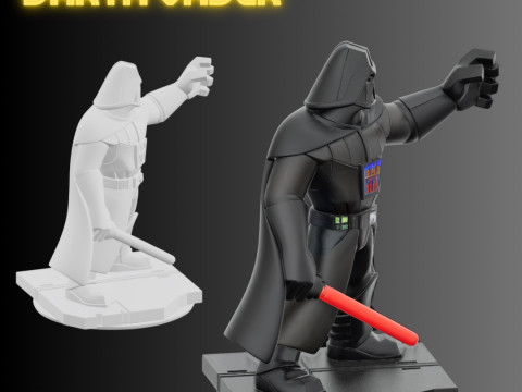 STL File Dark Lord Comic Style FanArt Inspired 3D Printable Model Modèles 3D en vedette