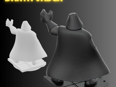 STL File Dark Lord Comic Style FanArt Inspired 3D Printable Model Modèles 3D en vedette
