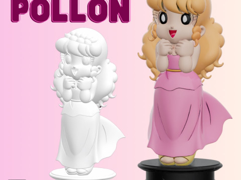 STL File Little Pollon Comic Style FanArt 3D Printable Model Modèles 3D en vedette