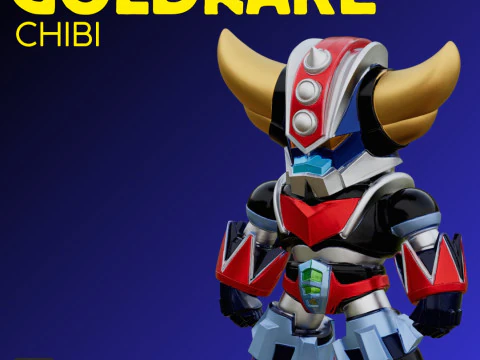 Arquivo STL Goldrake Chibi Style FanArt modelo 3D para impress&atilde;o Modelo de Impressão 3D