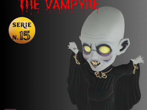 STL File Nosferatu 1922 - Nosferatu the Vampyre 1979 Chibi Vampire Horror Miniature 3D Print Model do druku 3D