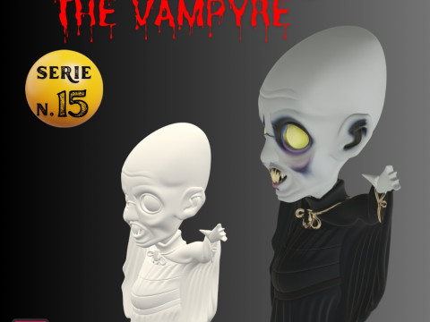 STL File Nosferatu 1922 - Nosferatu the Vampyre 1979 Chibi Vampire Horror Miniature 3D Print 3D 프린트 모델