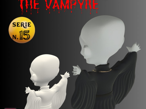 STL File Nosferatu 1922 - Nosferatu the Vampyre 1979 Chibi Vampire Horror Miniature 3D Print 3D 프린트 모델