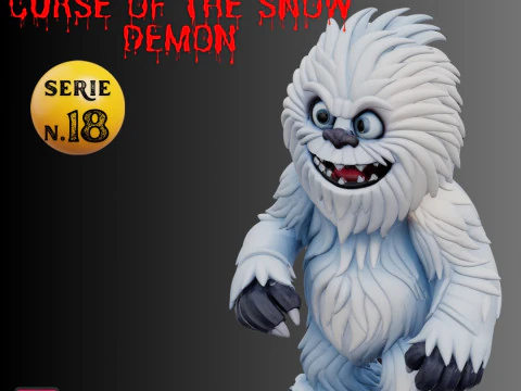 File STL Yeti Abominable Snowman dall'abominevole maledizione del demone della neve stampabile in 3D Modello di stampa 3D