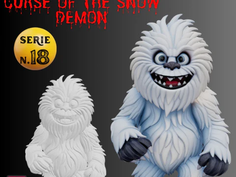 STL File Yeti Abominable Snowman from Abominable Curse of the Snow Demon 3D Printable 3D Print Model