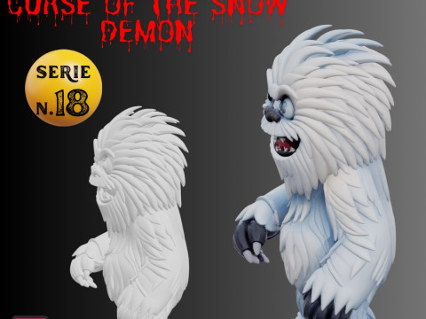 STL File Yeti Abominable Snowman from Abominable Curse of the Snow Demon 3D Printable Modèles 3D en vedette