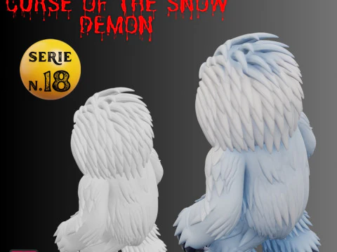 STL File Yeti Abominable Snowman from Abominable Curse of the Snow Demon 3D Printable 3D Print Model