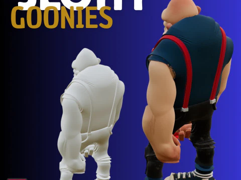 STL File Sloth-Inspired Gentle Giant 3D Printable Monster Miniature 3D Print Model