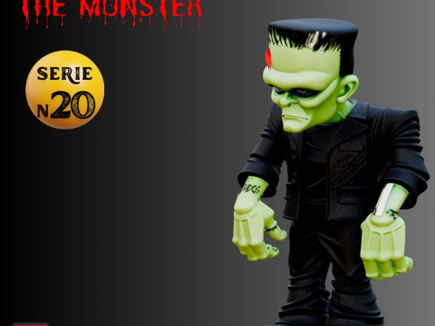 STL File Chibi Frankenstein Horror Miniature for Your Collection 3D Print Model