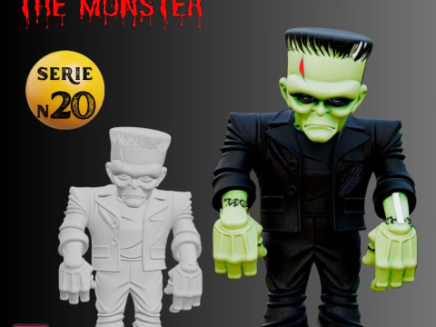 STL File Chibi Frankenstein Horror Miniature for Your Collection 3D Print Model