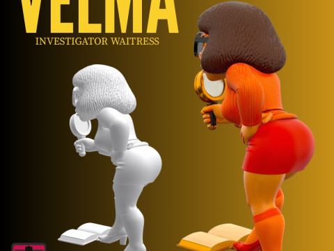 STL File Chibi Velma 3D Printable Monster Investigator Miniature 3D 프린트 모델