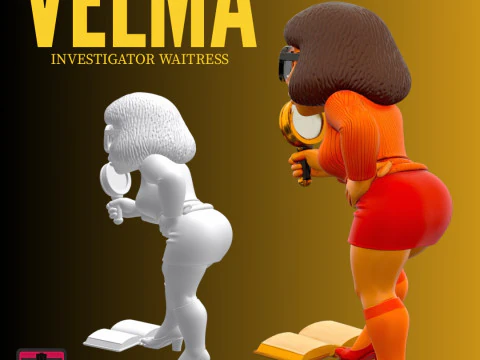 STL File Chibi Velma 3D Printable Monster Investigator Miniature 3D Print Model
