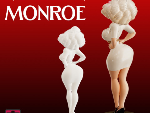 Retro Walk STL File Marilyn Monroe Classic Starlet Miniature 3D printmodel