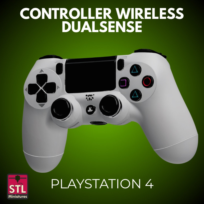 Classic Shock STL File PS4 Style Controller Console Collectible Model 3D Принт Модель .c4d .max .obj .3ds .fbx .stl .blend 