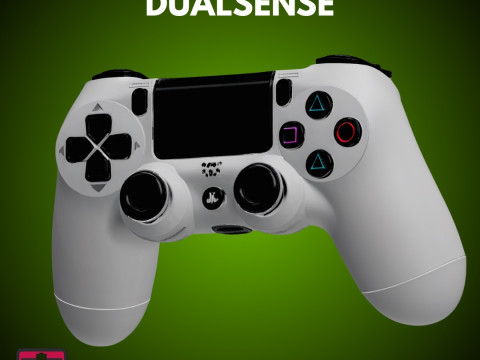 Classic Shock STL File PS4 Style Controller Console Collectible Model Modelo de Impressão 3D