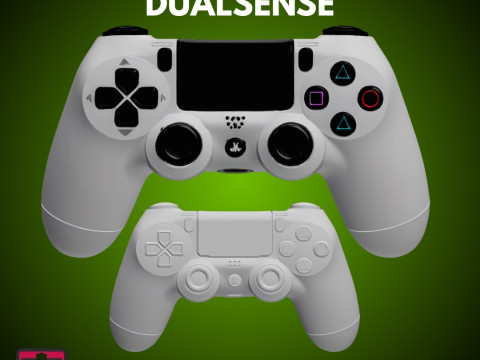 Classic Shock STL File PS4 Style Controller Console Collectible Model 3D Принт Модель