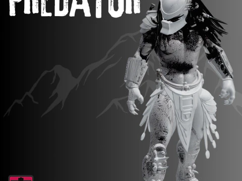 Silent Hunt STL File Minimal Predator Sci-Fi Collectible Model 3D Print Model