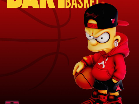 Baller Bart STL File Chibi Basketball Kid Street Collectible Model 3D Принт Модель