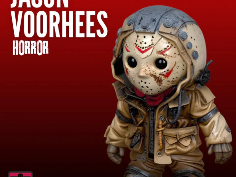 Модель STL Horror Silent Stalker, натхненна Джейсоном. База одягу з високою деталізацією 3D Принт Модель