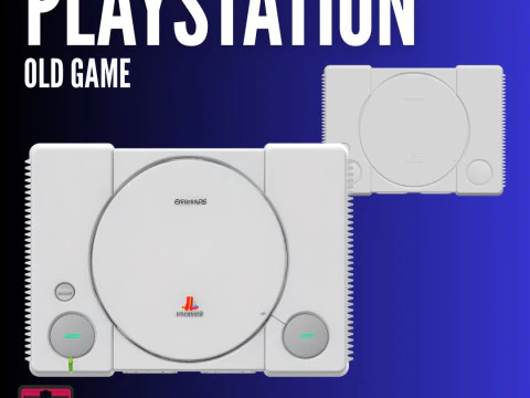 Classic Console Inspired Model STL File for 3D Printing PS1 Style Gadget 3D Print Model