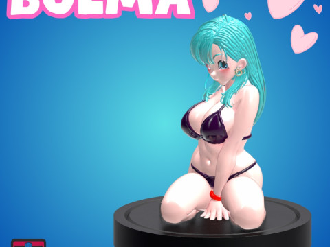 Summer Bulma Bikini STL Figure for 3D Printing 3D printmodel