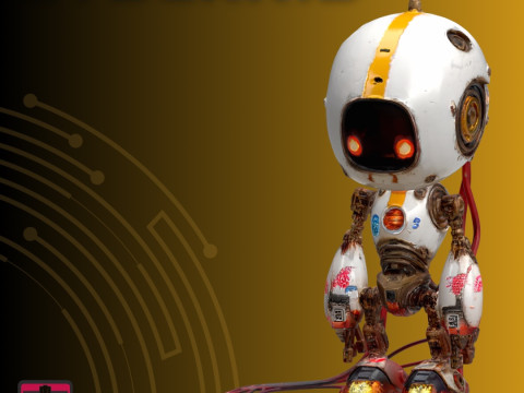 CyberKid-09 STL File Futuristic Robot Character Japanese Style Mecha Collectible 3D Baskı Modeli