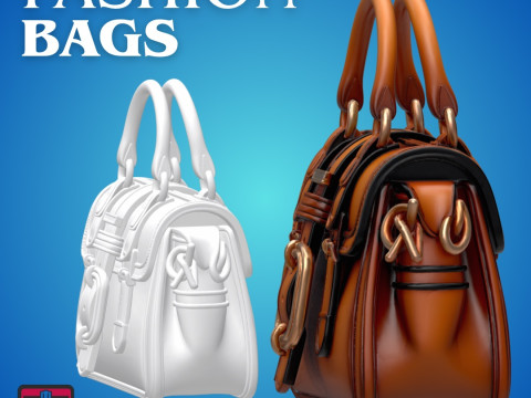 Fashion Fantasy Bag STL File Stylish Mini Handbag for 3D Printing Cute Accessory for Games Gift Modèles 3D en vedette