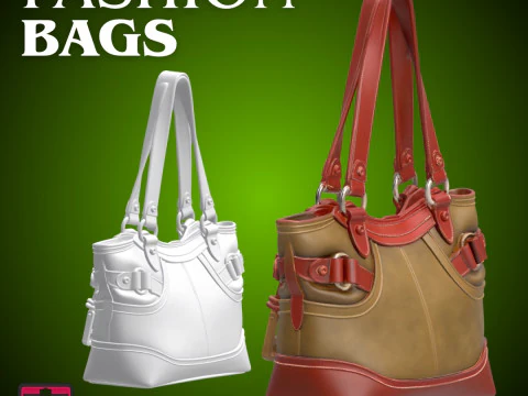 Fashion Fantasy Bag STL File Stylish Mini Handbag for 3D 3D Print Model