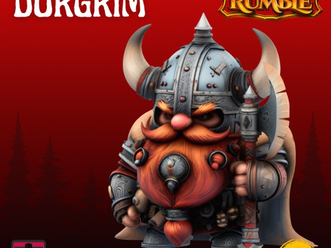Warrior Dwarf Series STL Collectible 3D Printable Miniatures 3Dプリントモデル