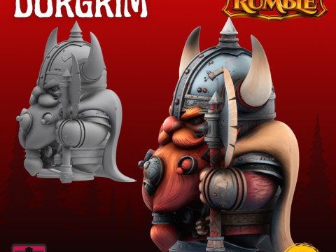 Warrior Dwarf Series STL Collectible 3D Printable Miniatures 3D 打印模型