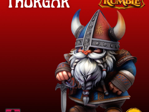 Warrior Dwarf Series STL Second Character Collectible 3D Printable Miniature 3D Print Model