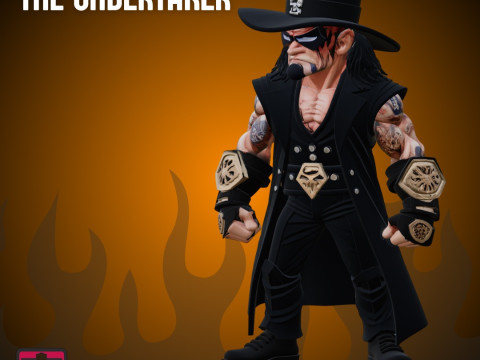 Wrestling Action Figure STL Inspired WWE Fighter Modelo de Impressão 3D