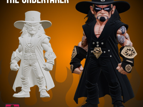 Wrestling Action Figure STL Inspired WWE Fighter Modelo de impresión 3D