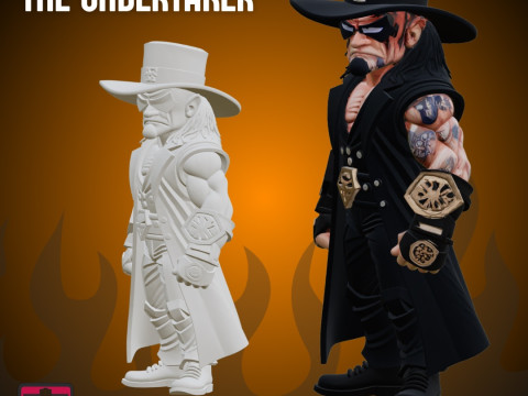 Wrestling Action Figure STL Inspired WWE Fighter Modelo de impresión 3D