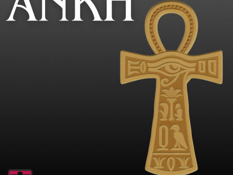Ankh Pendant STL Ancient Egyptian Symbol Modelo de Impressão 3D