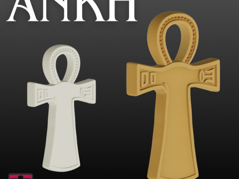 Ankh Pendant STL Ancient Egyptian Symbol 3D 프린트 모델