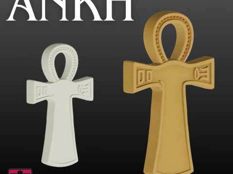 Ankh Pendant STL Ancient Egyptian Symbol 3D Print Model