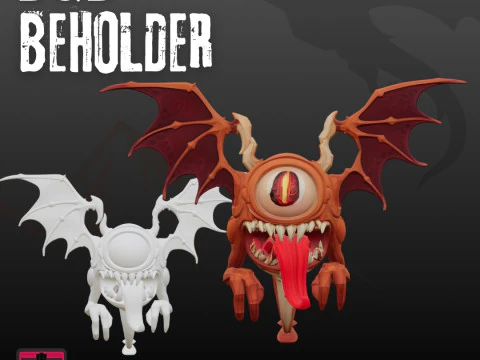 Beholder STL Fantasy Monster Model 3D Print Model