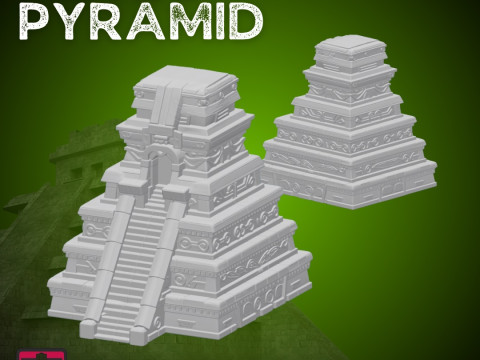 Aztec Pyramid STL Classic Mesoamerican Structure Modelo de impresión 3D