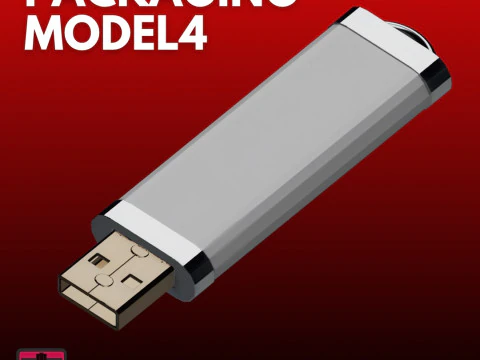 यूएसबी फ्लैश ड्राइव पैकेजिंग एसटीएल कॉर्पोरेट मॉकअप मॉडल 3D प्रिंट मॉडल