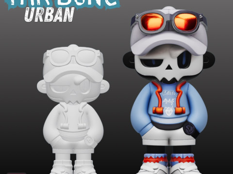 Mr Bone Teenager STL Stylish Youth Skeleton Figure Modello di stampa 3D
