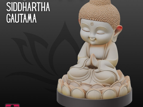 Buddha Meditation STL Peaceful Lotus Figure 3D 打印模型